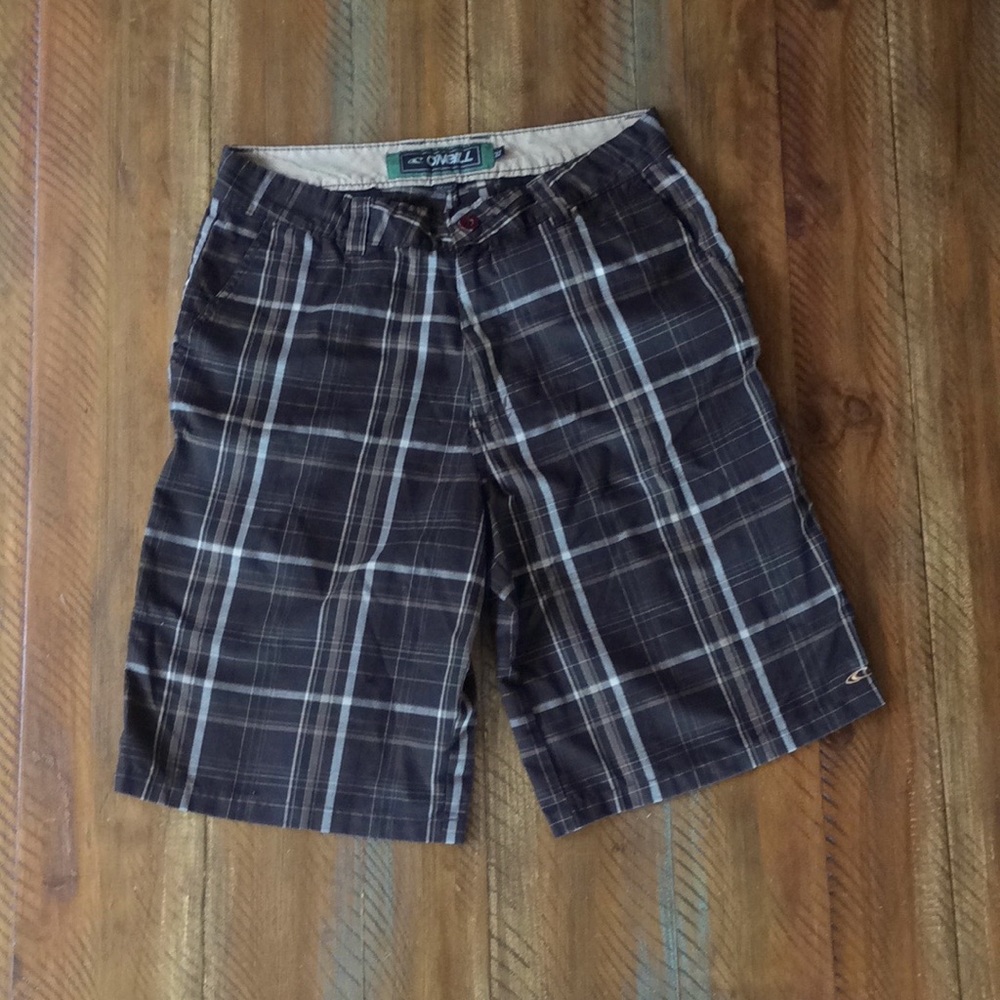 O’Neill Men’s Plaid Cotton Shorts 32 EUC